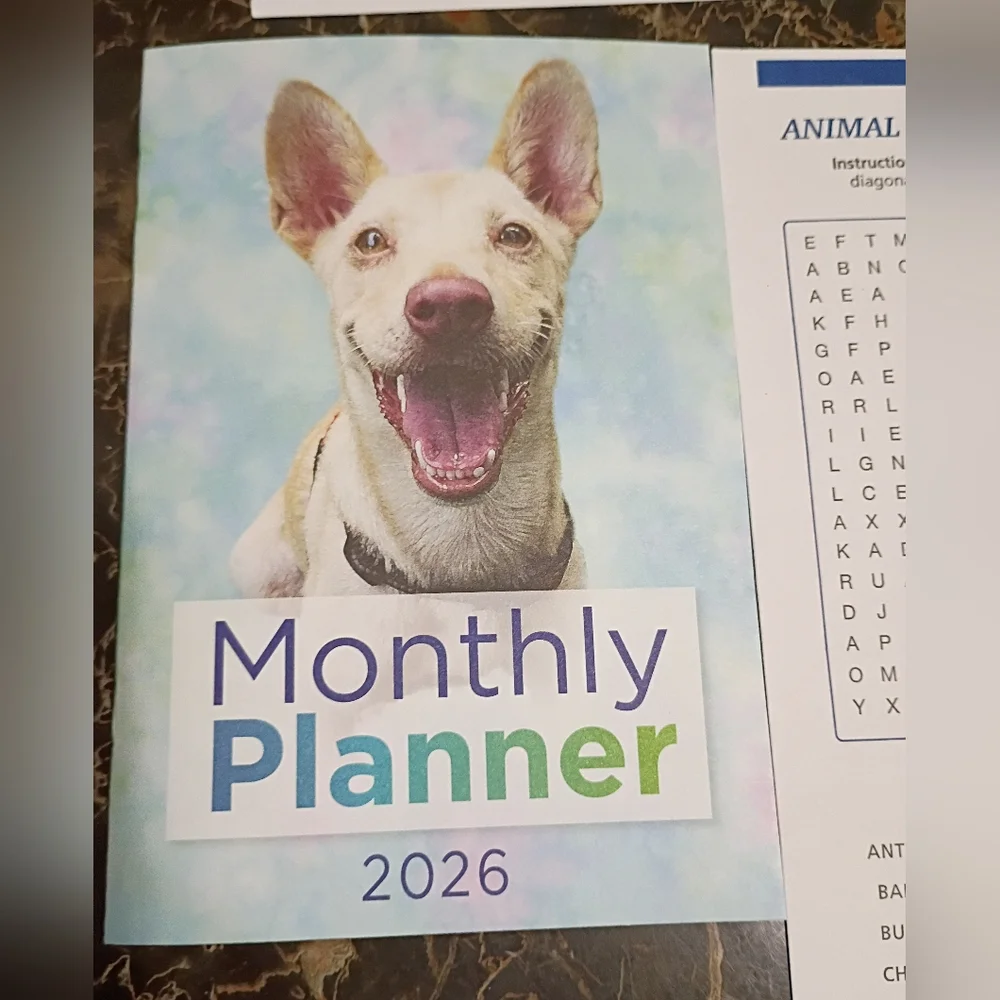 2026 Animal-Themed Calendar and Puzzle Set